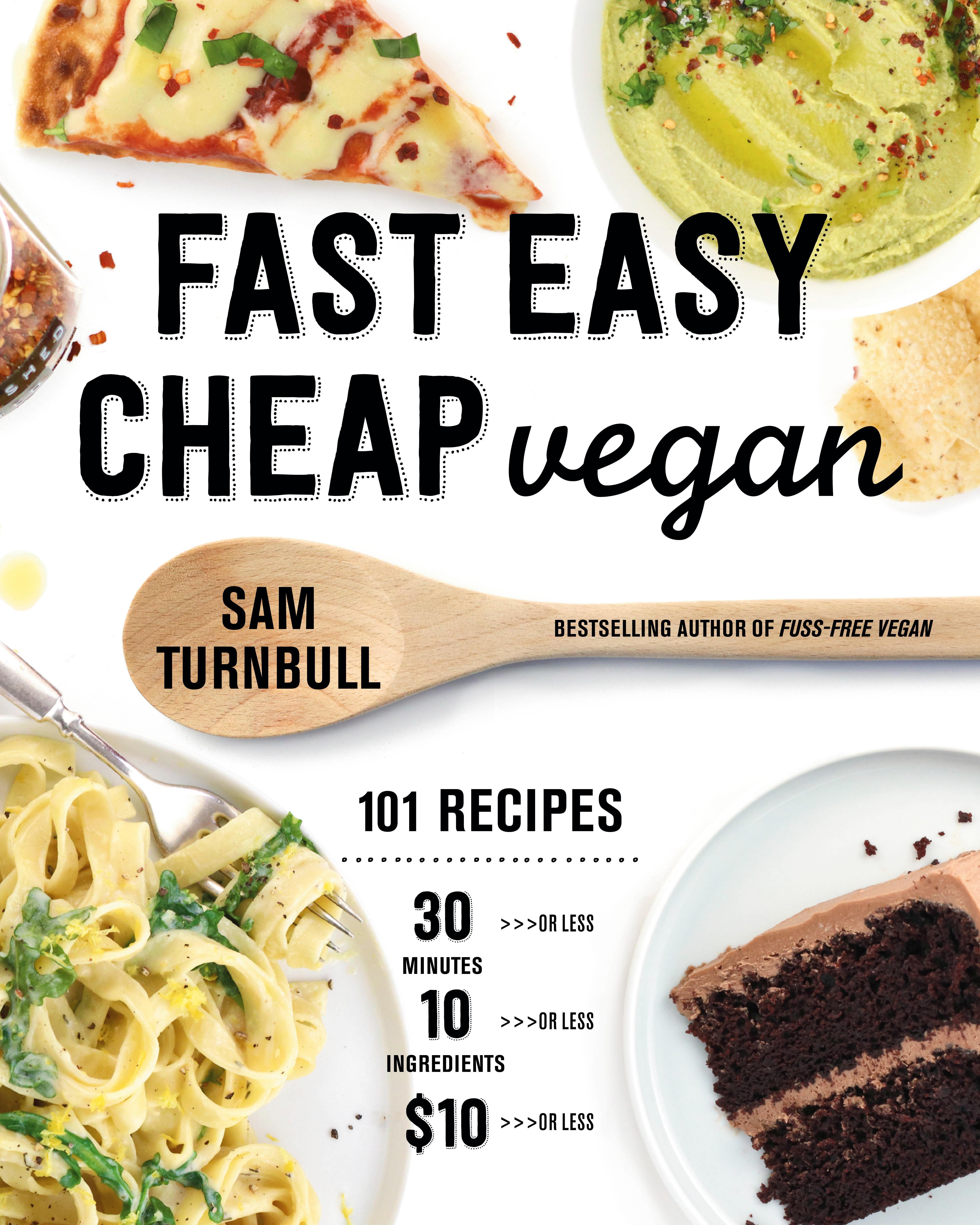 Vorderes Coverbild Fast Easy Cheap Vegan