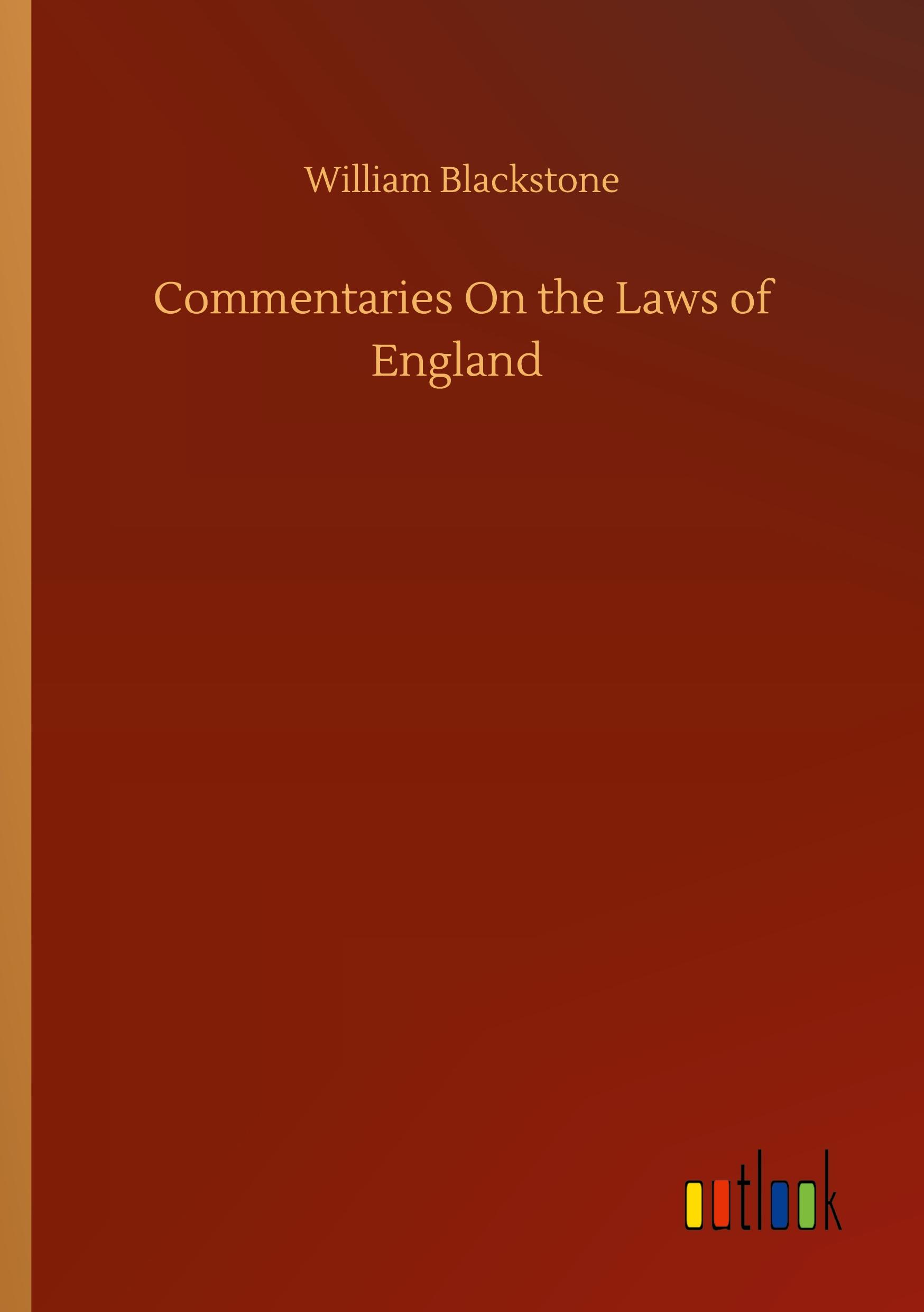Vorderes Coverbild Commentaries On the Laws of England