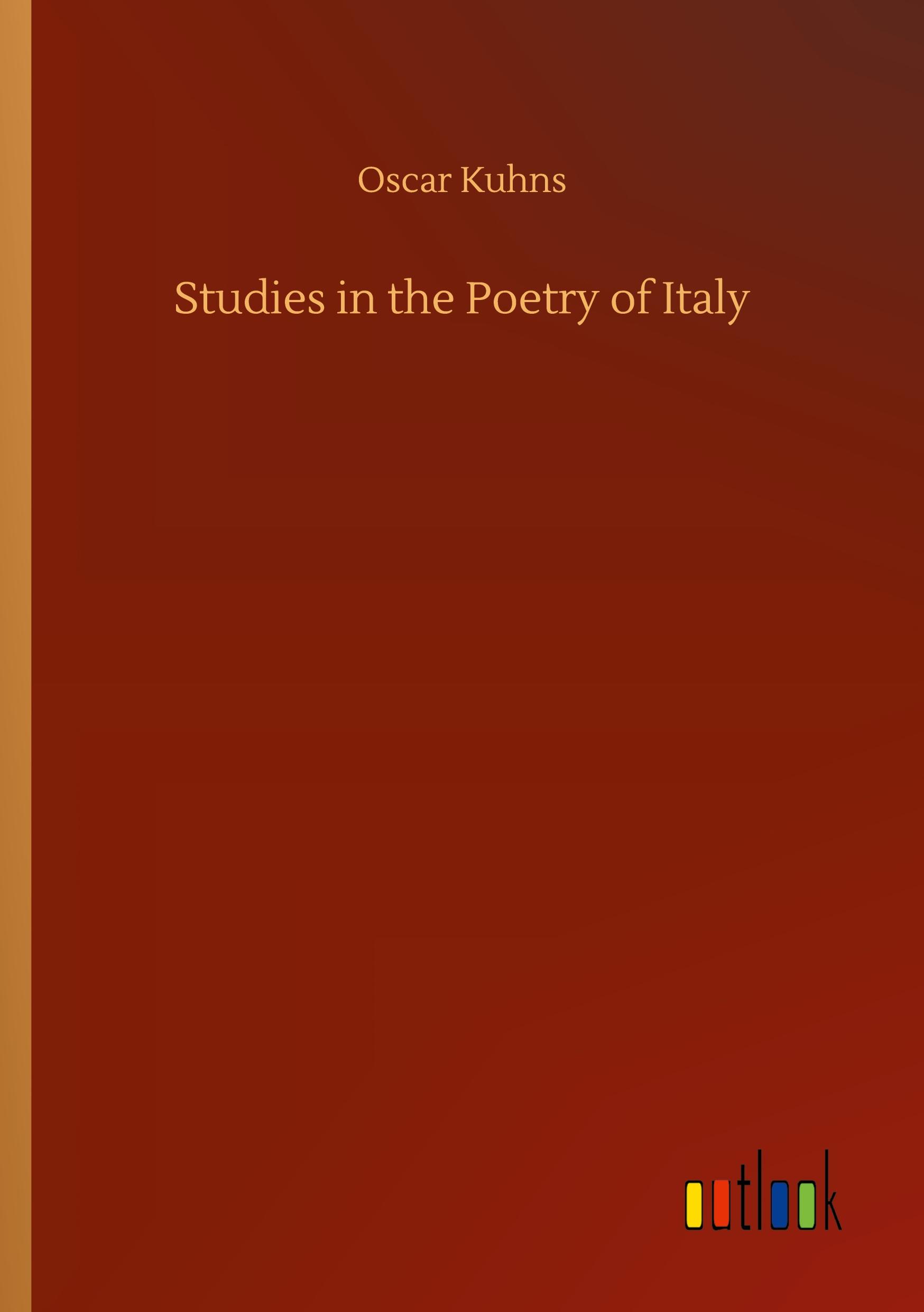 Vorderes Coverbild Studies in the Poetry of Italy