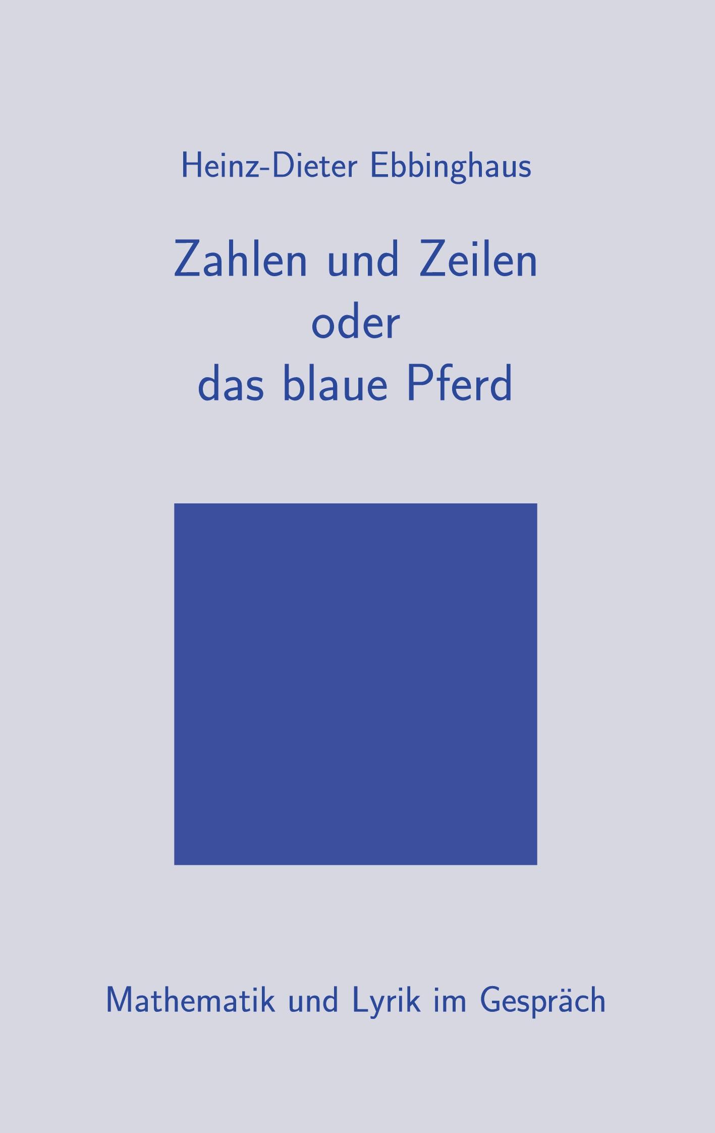 Vorderes Coverbild Zahlen und Zeilen oder das blaue Pferd