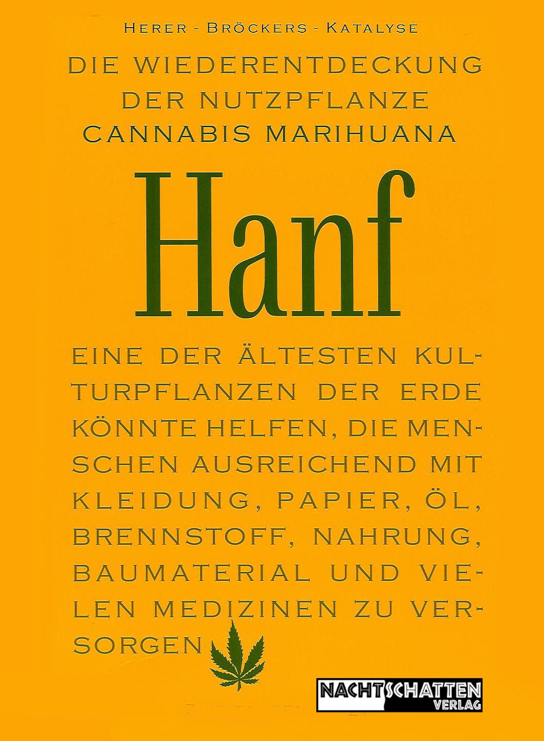 Vorderes Coverbild Die Wiederentdeckung der Nutzpflanze Hanf