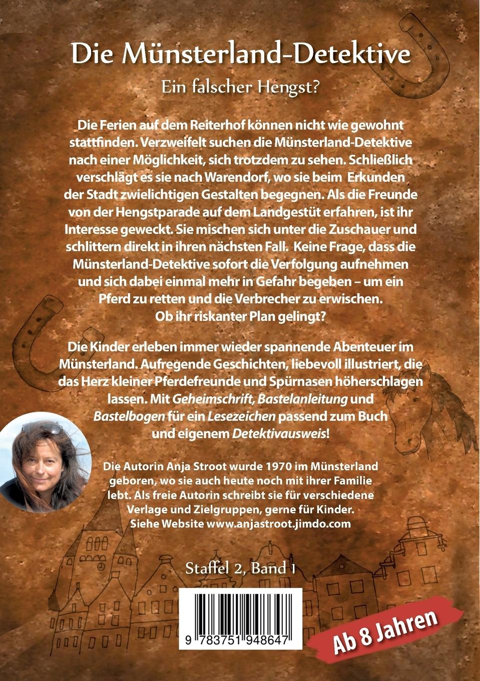 Rückseitencover Die Münsterland-Detektive / Ein falscher Hengst?