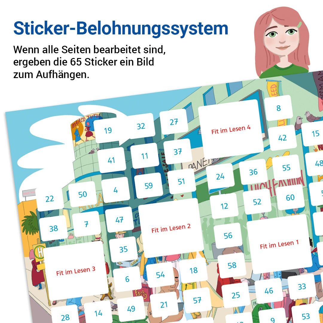 Beispielinhalt (Bild) Das Übungsheft Lesen 8