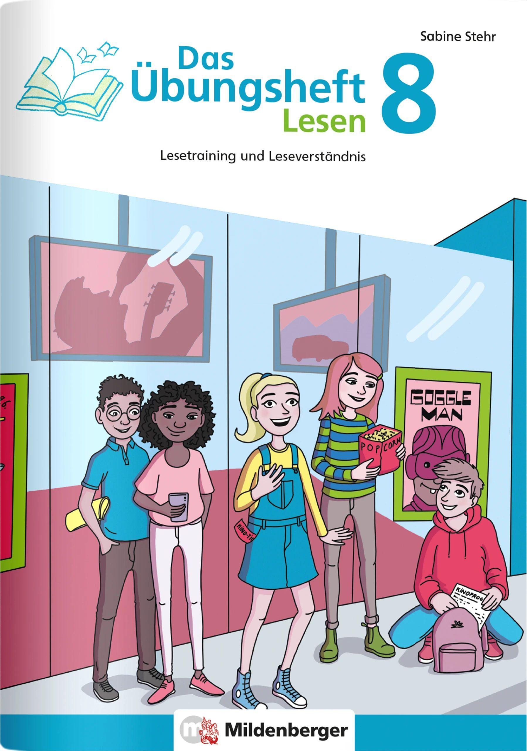 Vorderes Coverbild Das Übungsheft Lesen 8