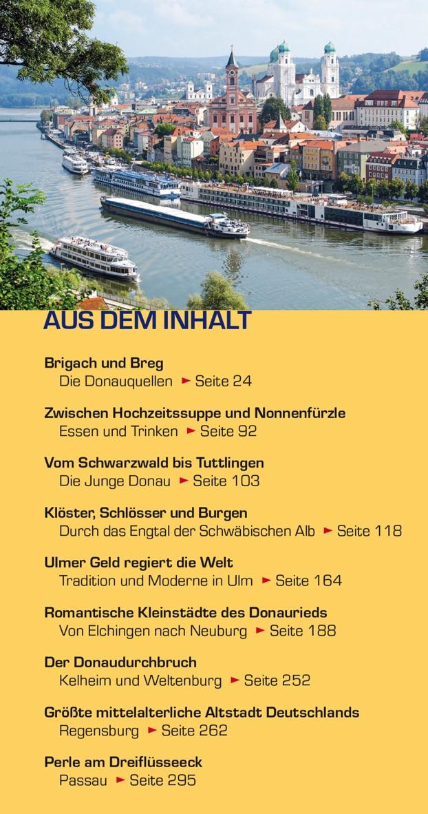 Beispielinhalt (Bild) TRESCHER Reiseführer Donau