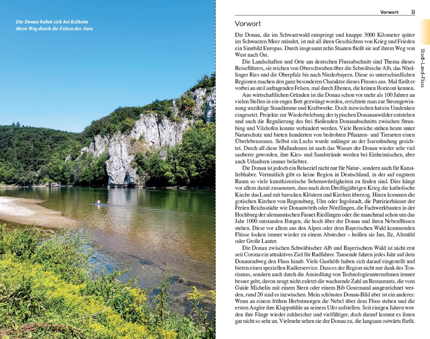 Beispielinhalt (Bild) TRESCHER Reiseführer Donau