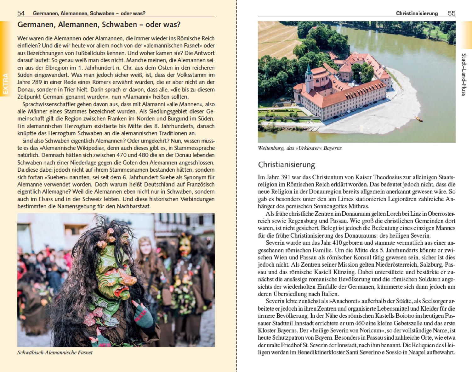 Beispielinhalt (Bild) TRESCHER Reiseführer Donau