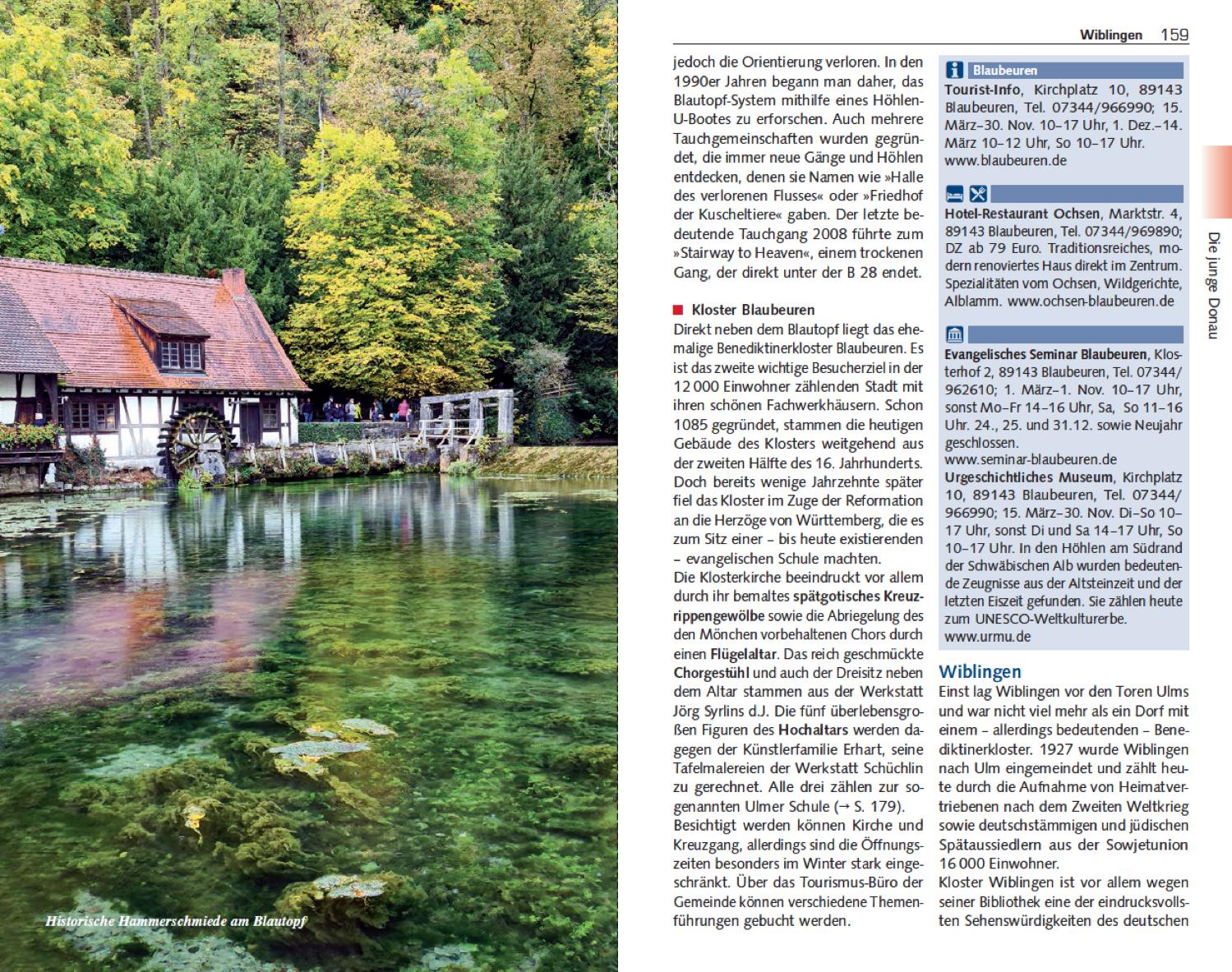 Beispielinhalt (Bild) TRESCHER Reiseführer Donau