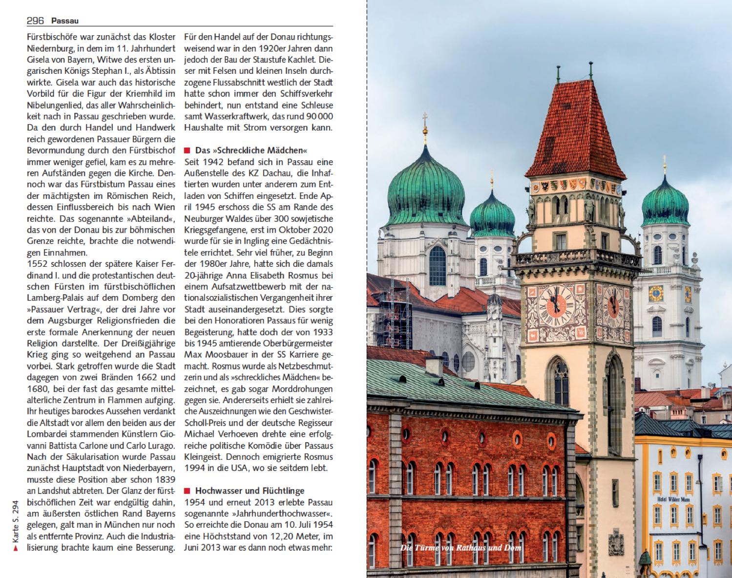 Beispielinhalt (Bild) TRESCHER Reiseführer Donau