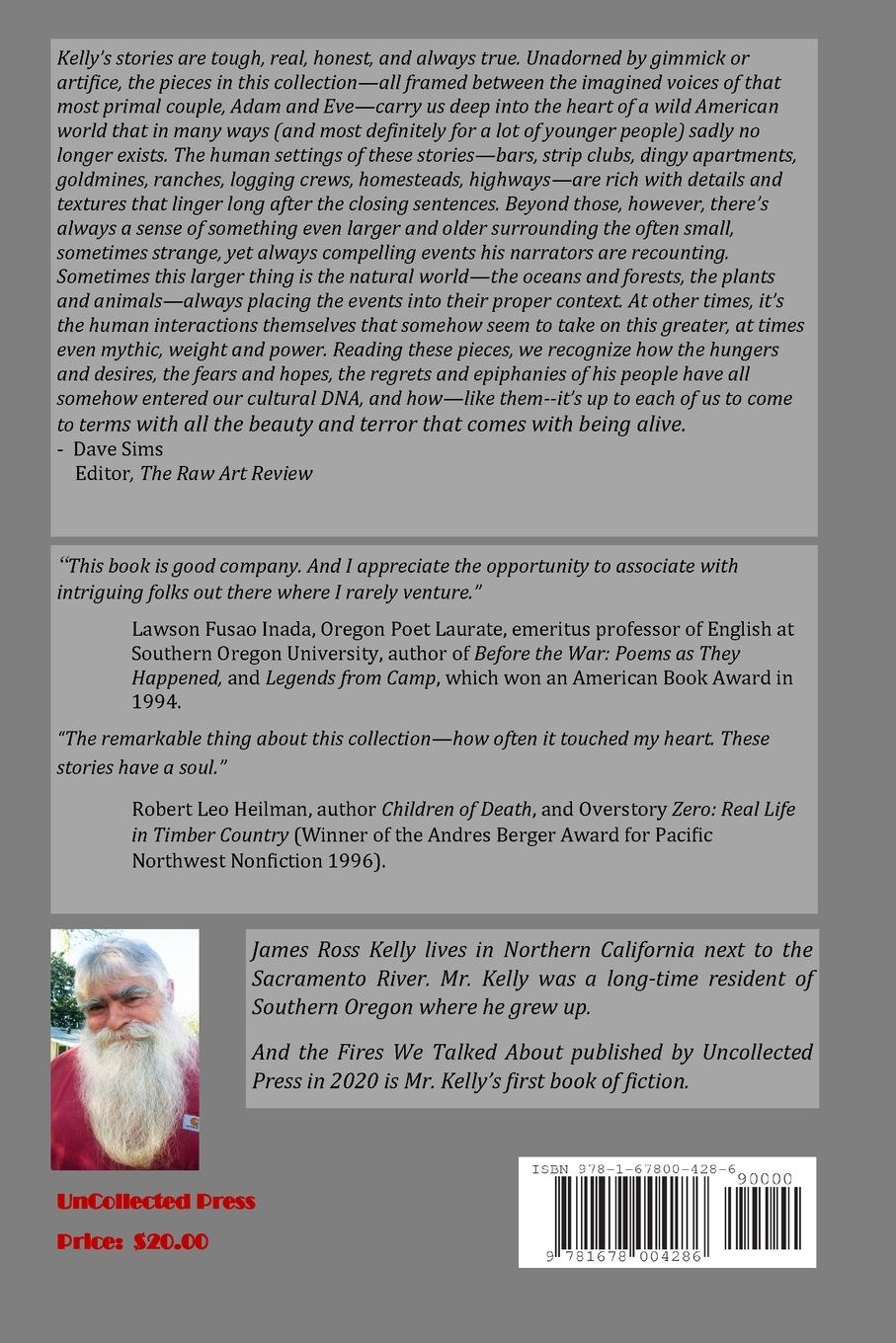 Rückseitencover And The Fires We Talked About