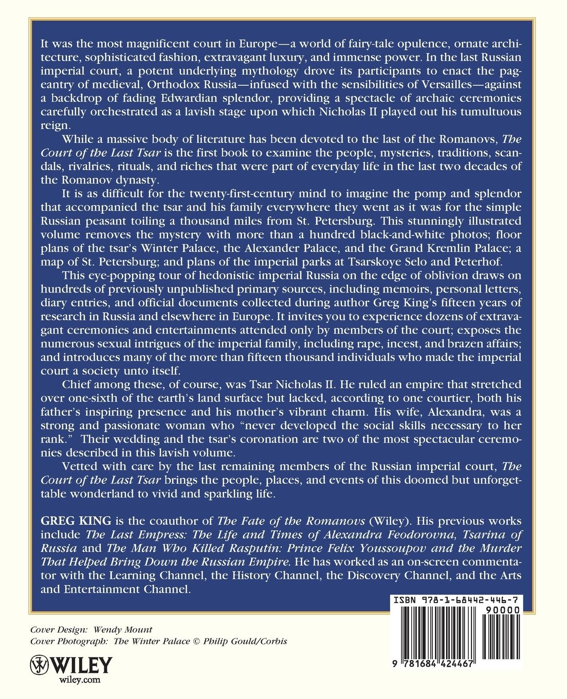 Rückseitencover The Court of the Last Tsar