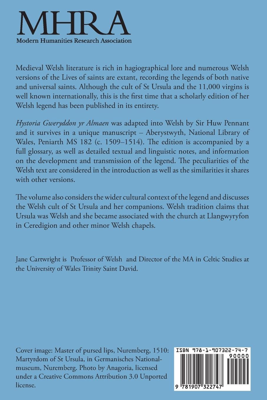 Rückseitencover Hystoria Gweryddon yr Almaen