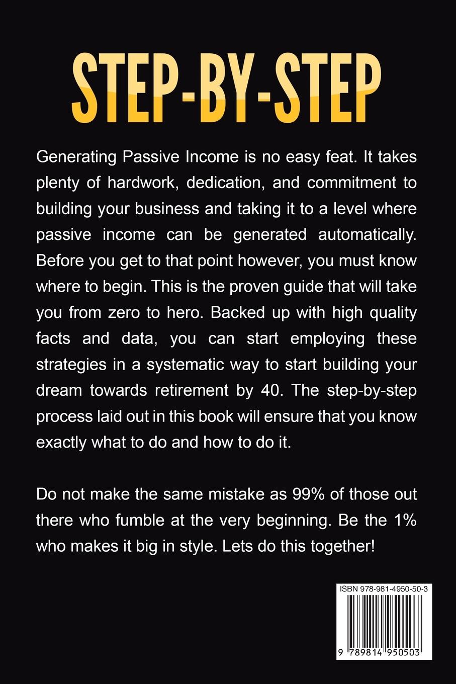 Rückseitencover How To Earn Passive Income - Step By Step