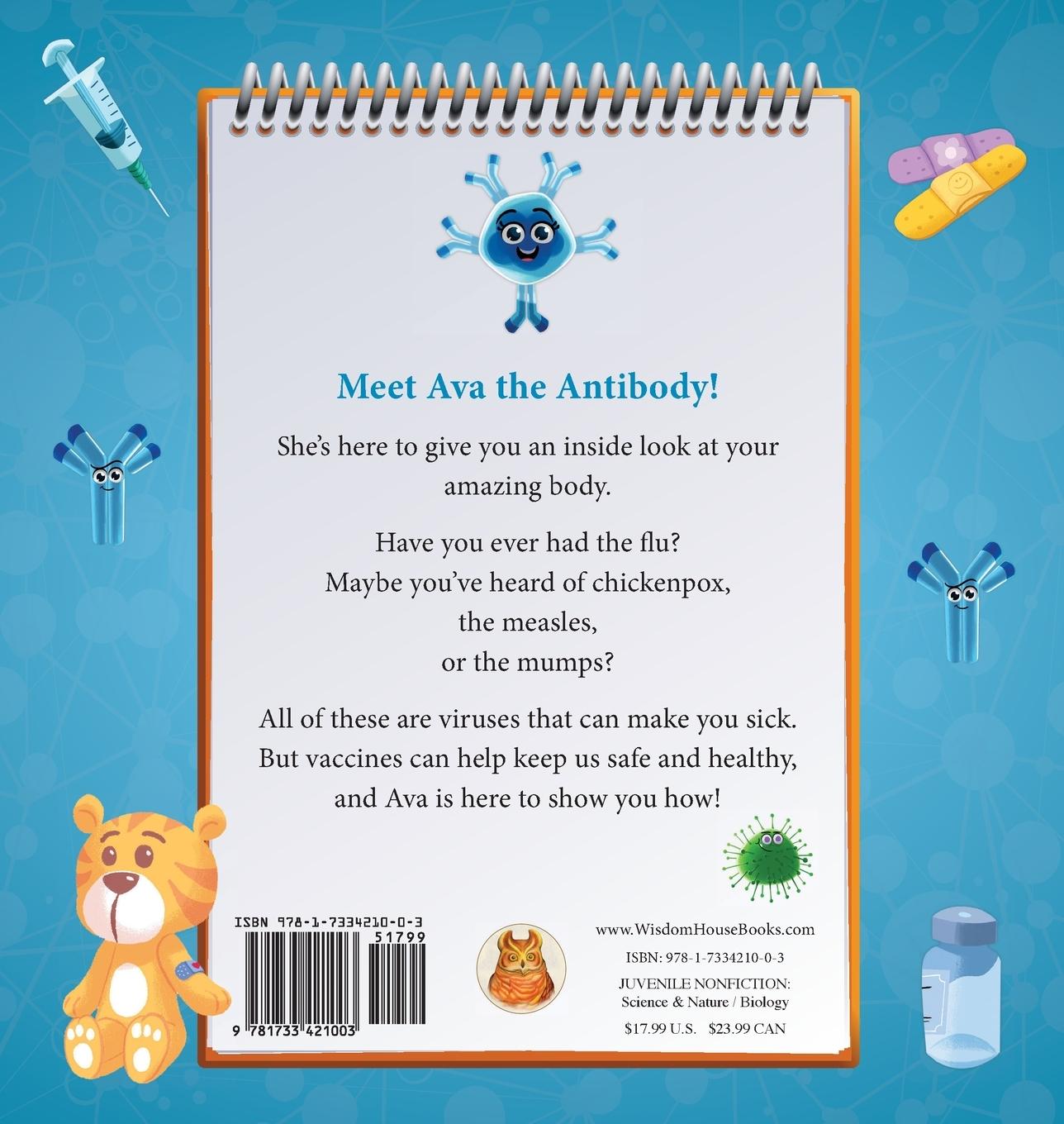 Rückseitencover Ava Antibody Explains Your Body and Vaccines