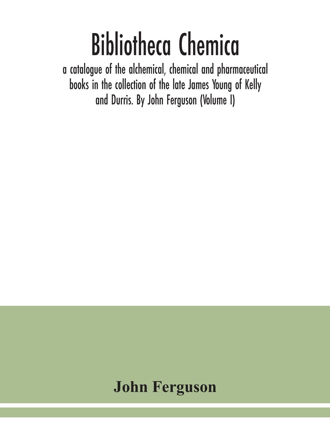 Vorderes Coverbild Bibliotheca chemica