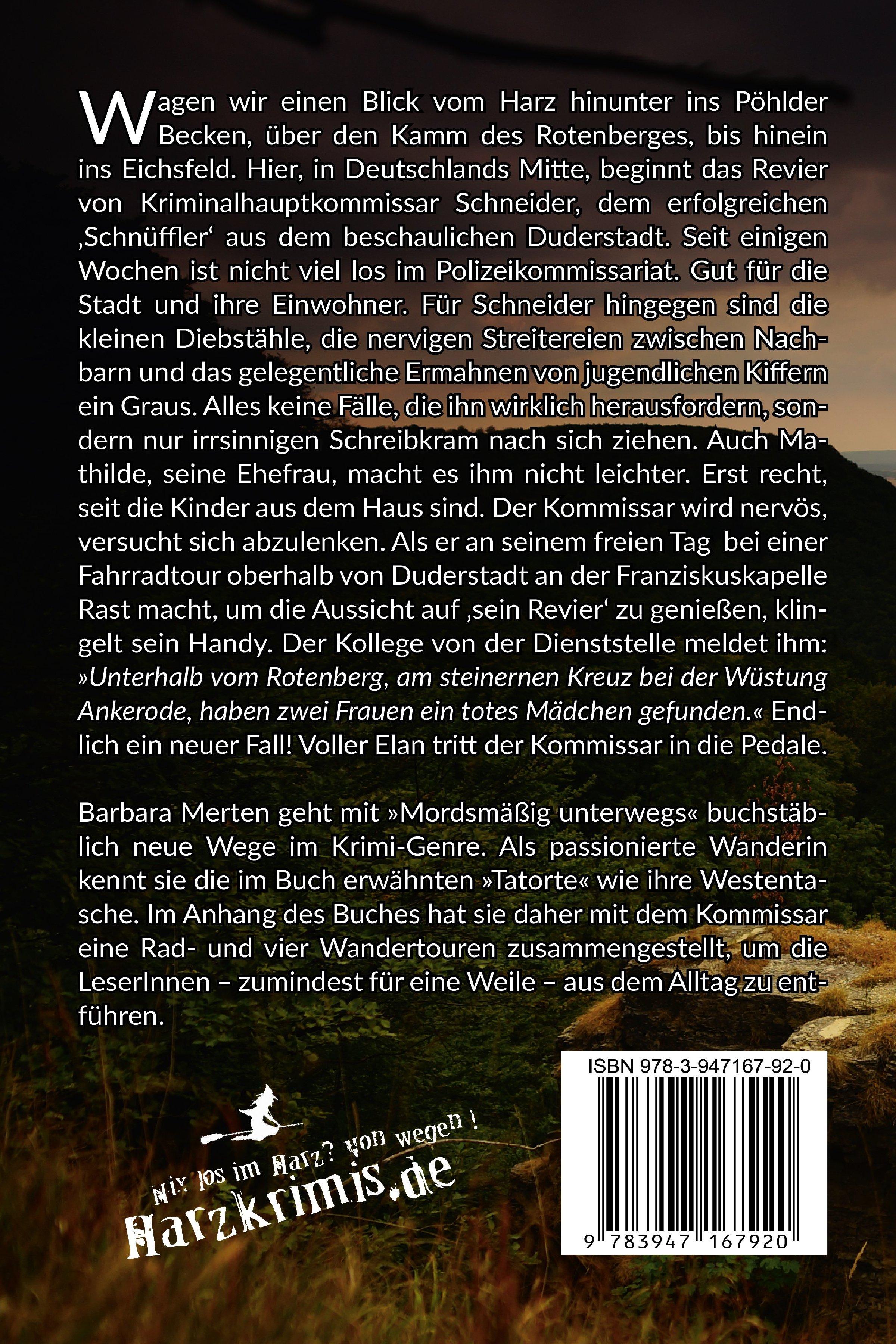 Rückseitencover Mordsmäßig unterwegs