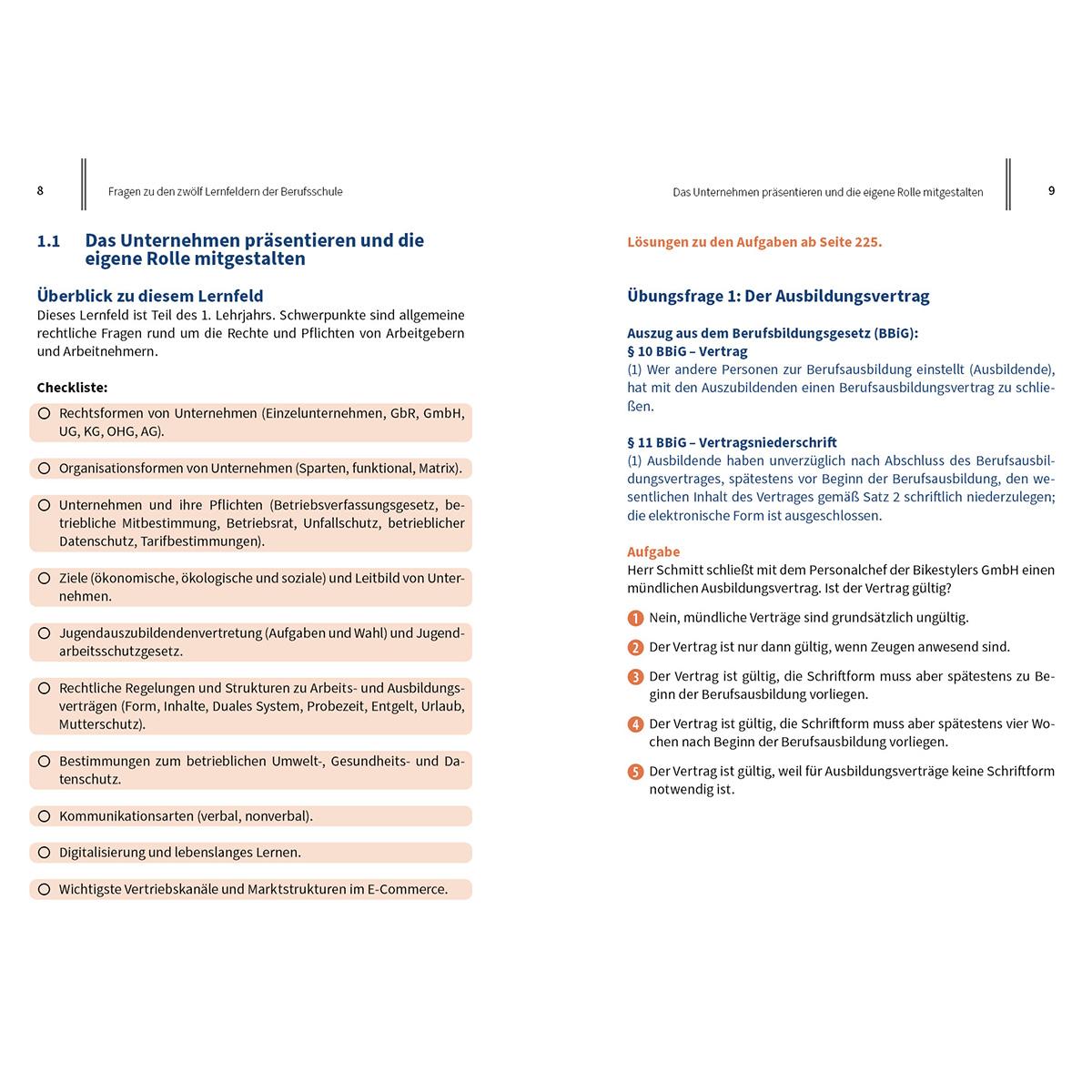 Beispielinhalt (Bild) Kaufmann/Kauffrau im E-Commerce - der Prüfungstrainer