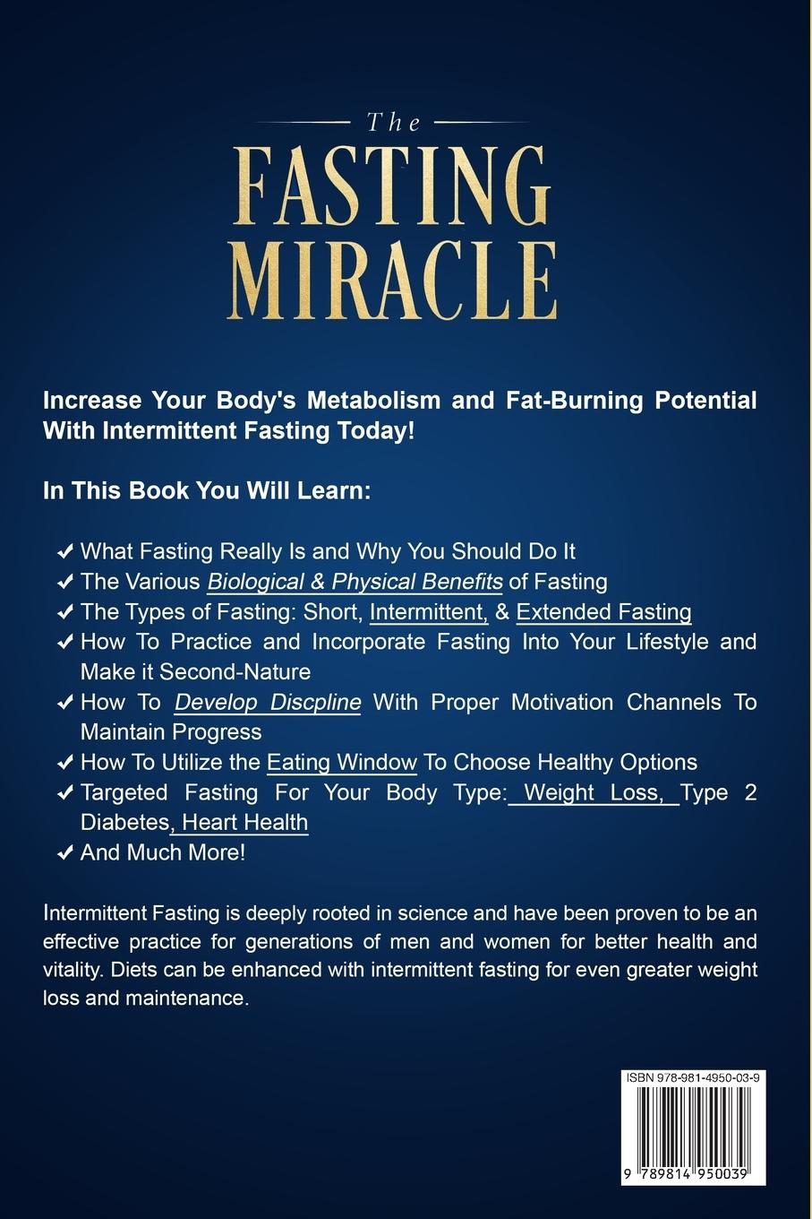 Rückseitencover Intermittent Fasting - The Fasting Miracle