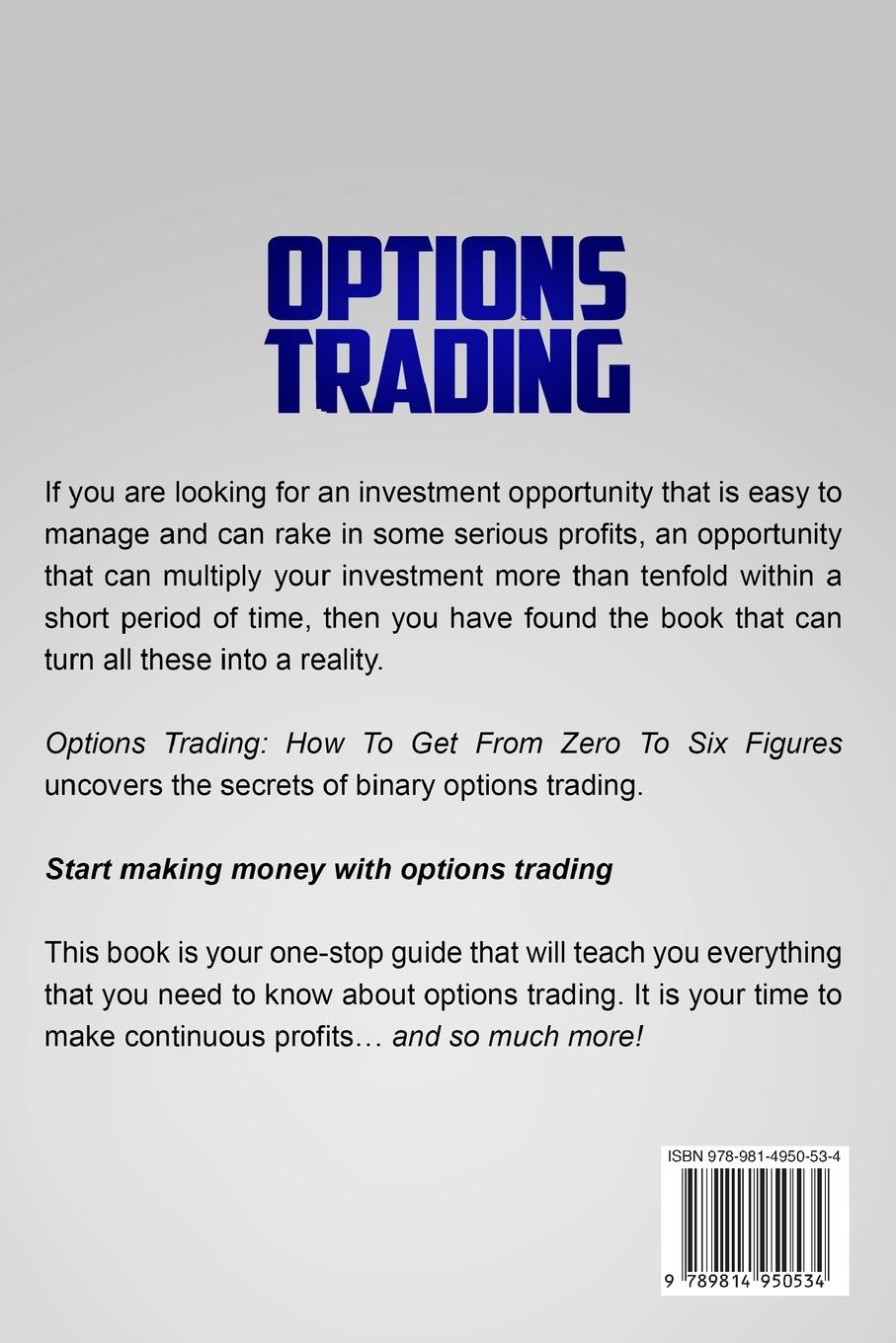 Rückseitencover Options Trading For Beginners
