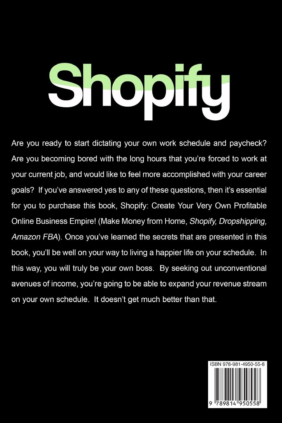 Rückseitencover Shopify - How To Make Money Online