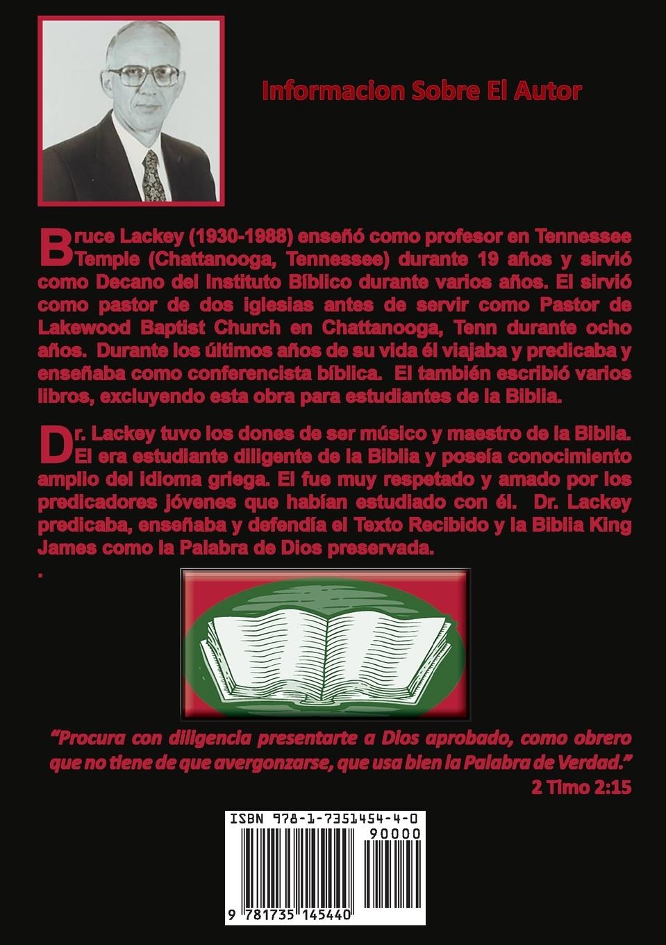 Rückseitencover Lo Que La Biblia Enseña En Cuanto A Tomar Vino