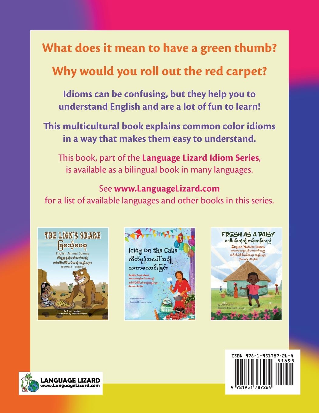 Rückseitencover With Flying Colors - English Color Idioms (Burmese-English)