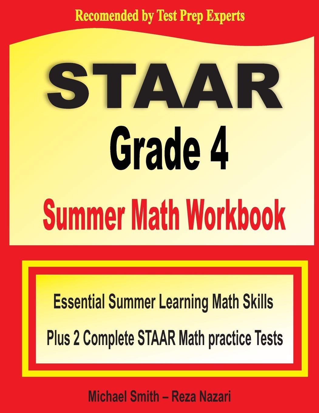 Vorderes Coverbild STAAR Grade 4 Summer Math Workbook