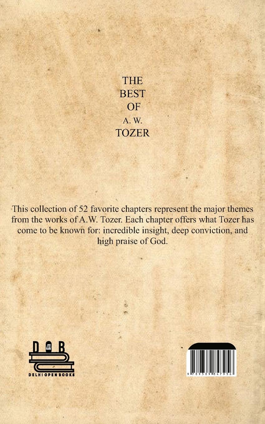 Rückseitencover The Best Of A. W. Tozer