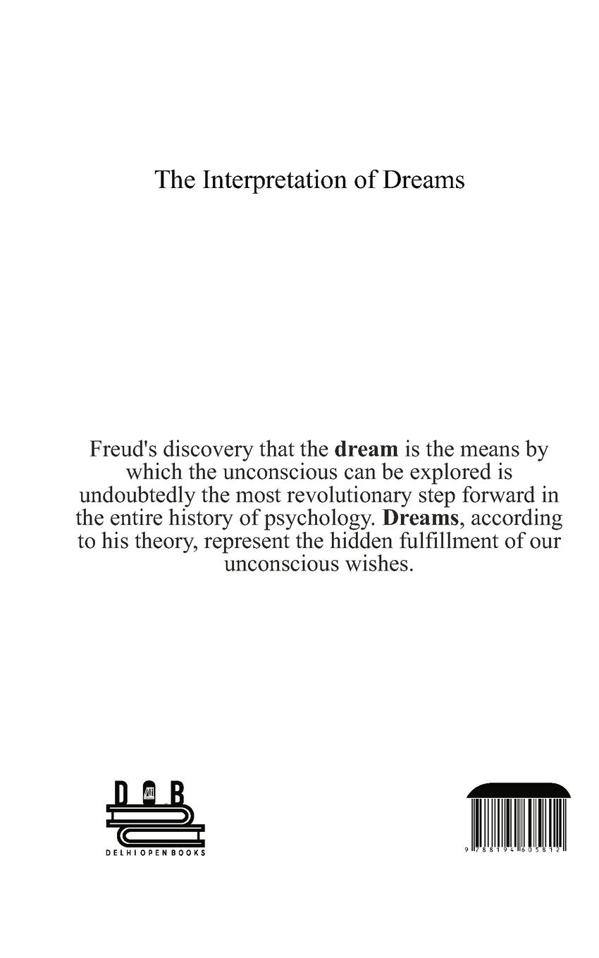 Rückseitencover The Interpretation Of Dreams