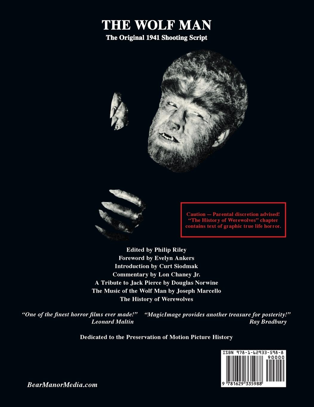 Rückseitencover The Wolf Man (Universal Filmscript Series)