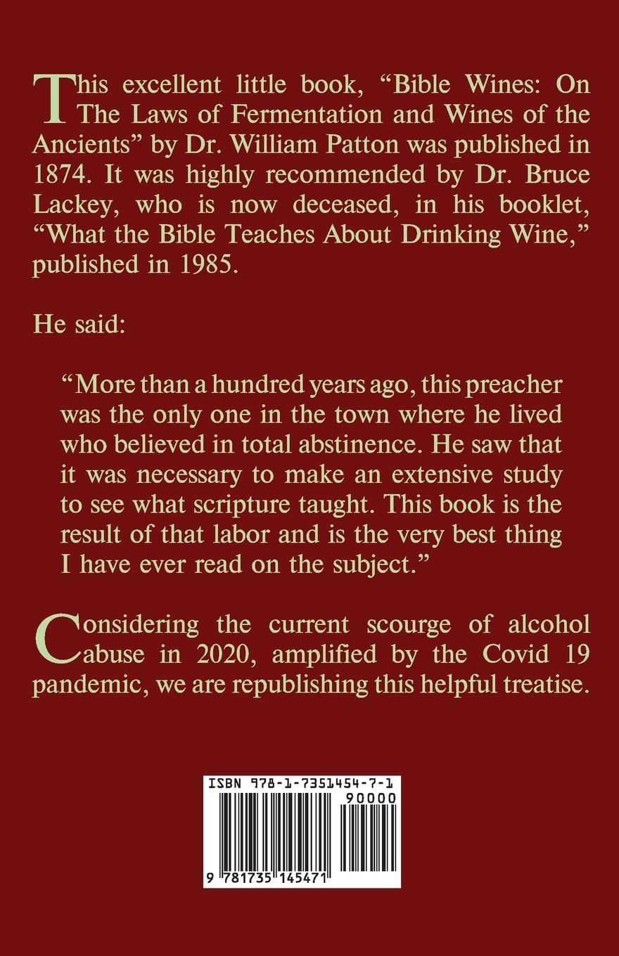 Rückseitencover Bible Wines