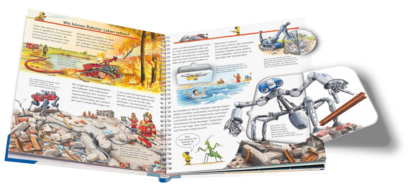 Beispielinhalt (Bild) Wieso? Weshalb? Warum?, Band 47: Alles über Roboter