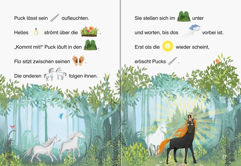 Beispielinhalt (Bild) Einhorngeschichten - Leserabe ab Vorschule - Erstlesebuch für Kinder ab 5 Jahren
