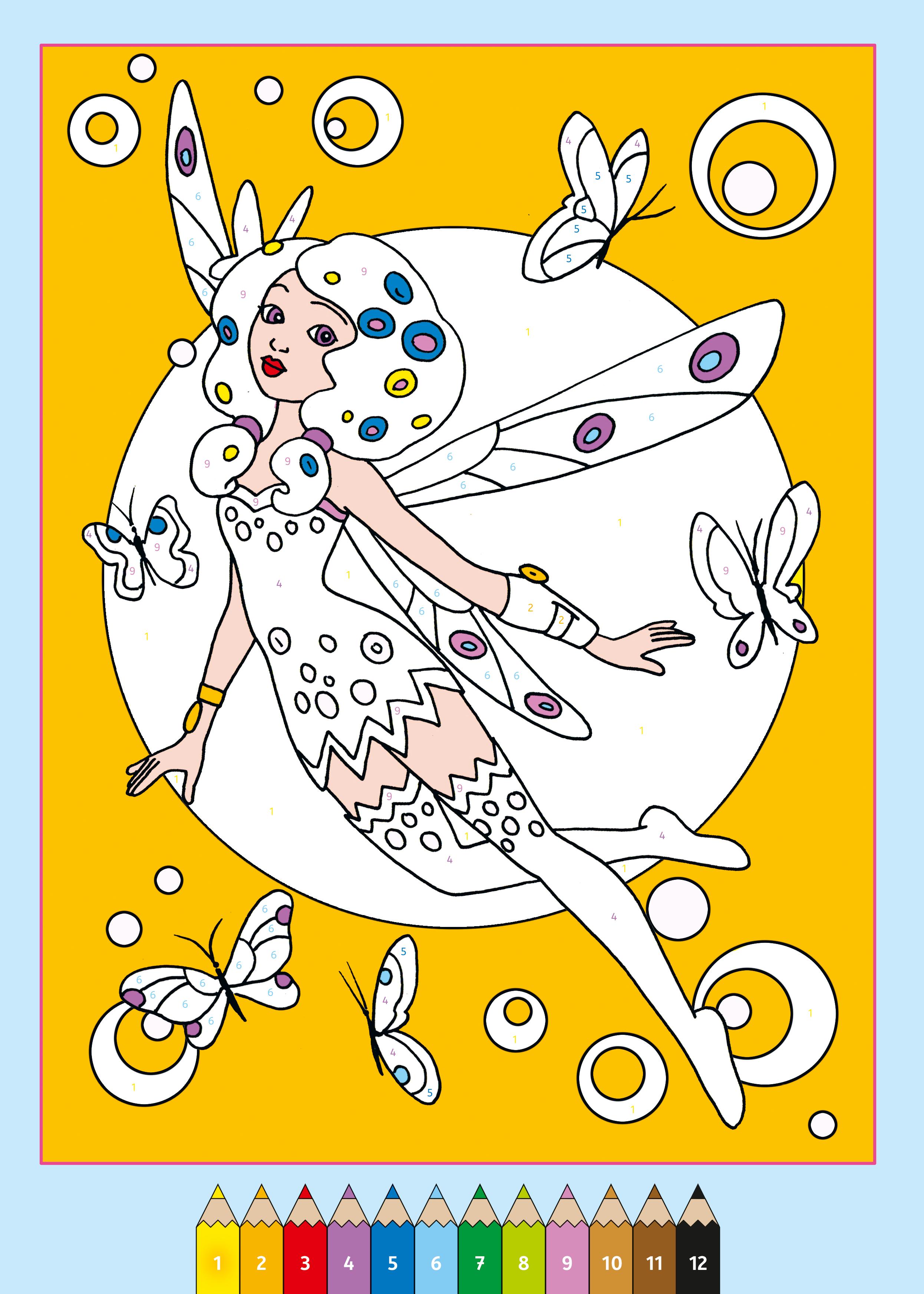 Beispielinhalt (Bild) Mia and me: Malen nach Zahlen ab 5