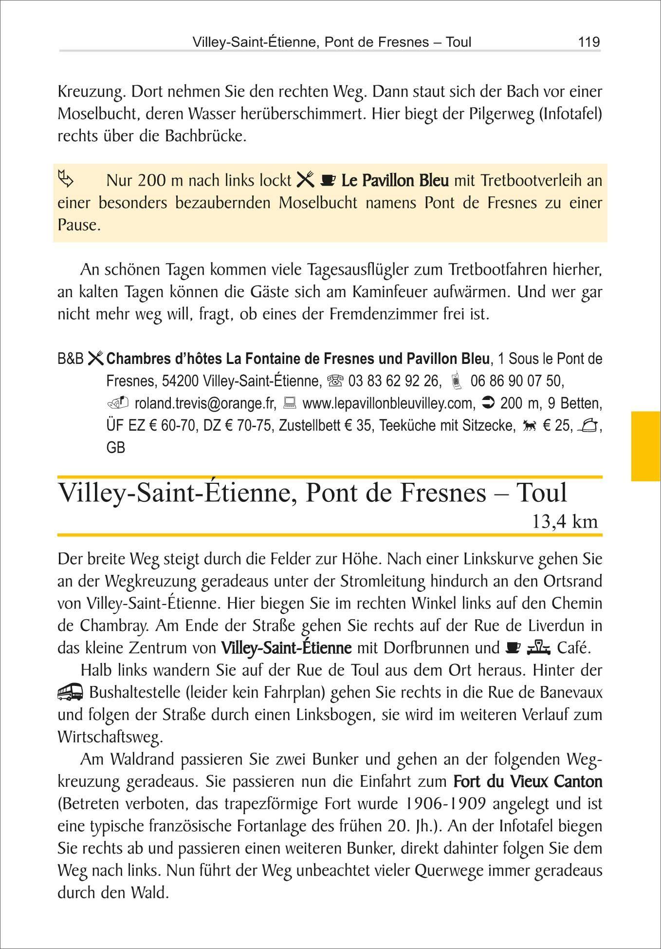 Beispielinhalt (Bild) Jakobsweg Trier - Vézelay