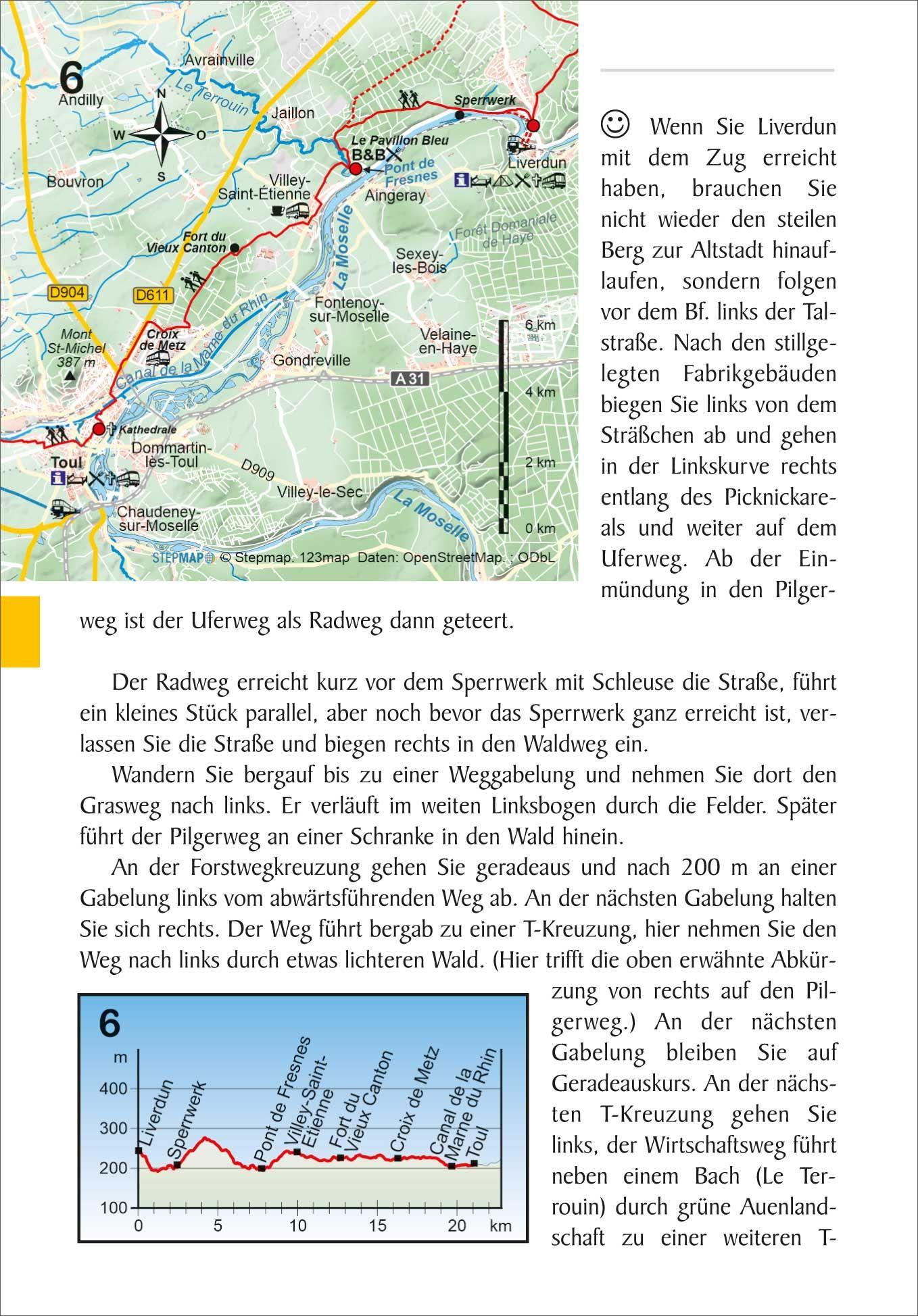 Beispielinhalt (Bild) Jakobsweg Trier - Vézelay