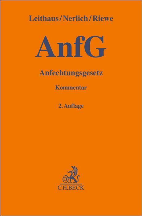Vorderes Coverbild Anfechtungsgesetz