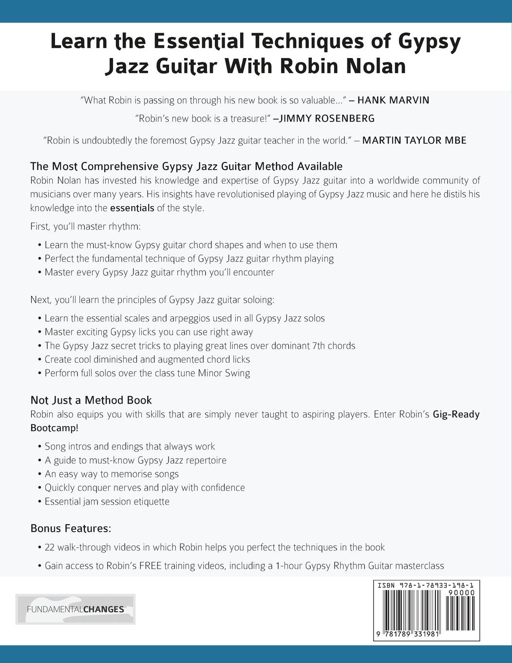 Rückseitencover Beginner Gypsy Jazz Guitar