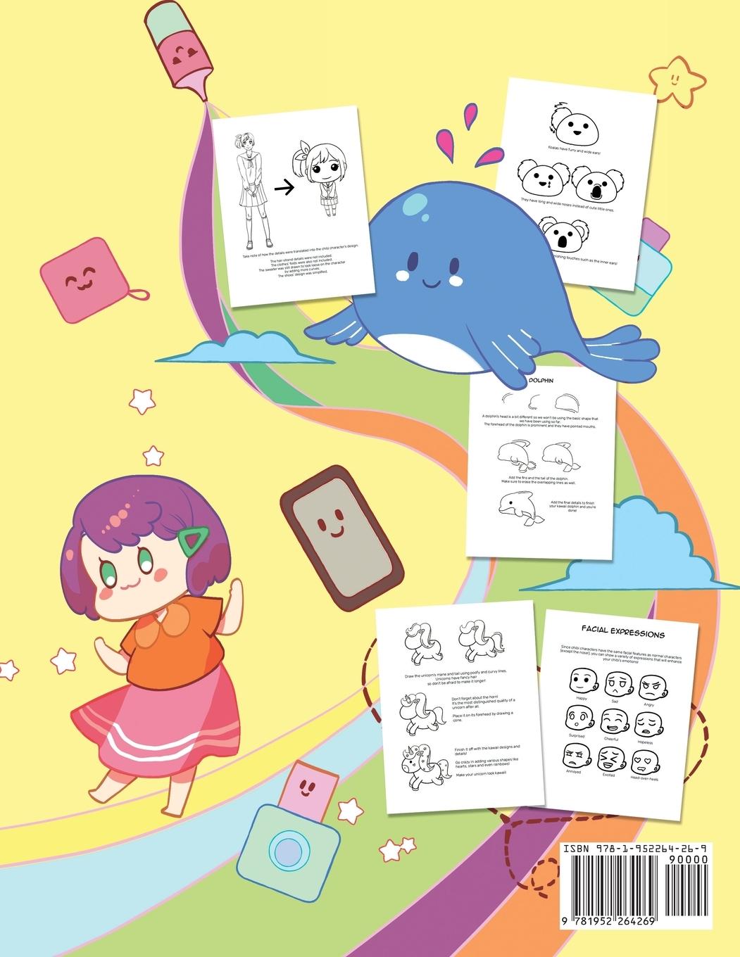 Rückseitencover Como dibujar Kawaii