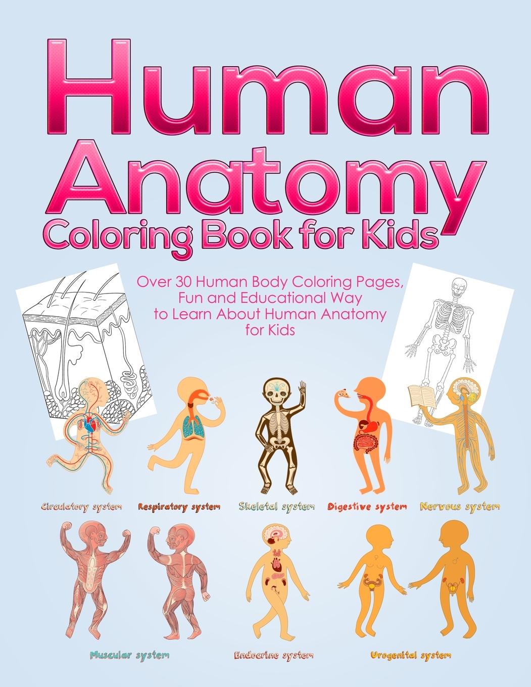 Vorderes Coverbild Human Anatomy Coloring Book for Kids
