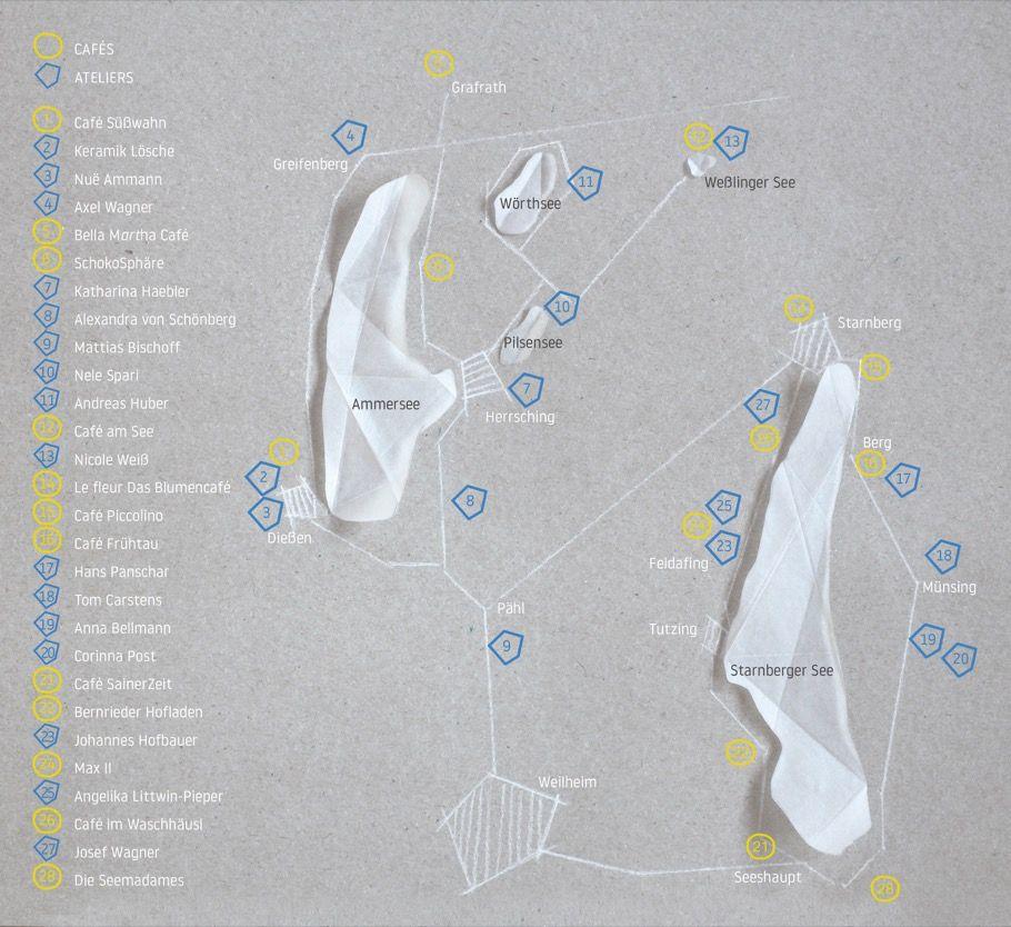Beispielinhalt (Bild) Cafés und Ateliers im Fünfseenland