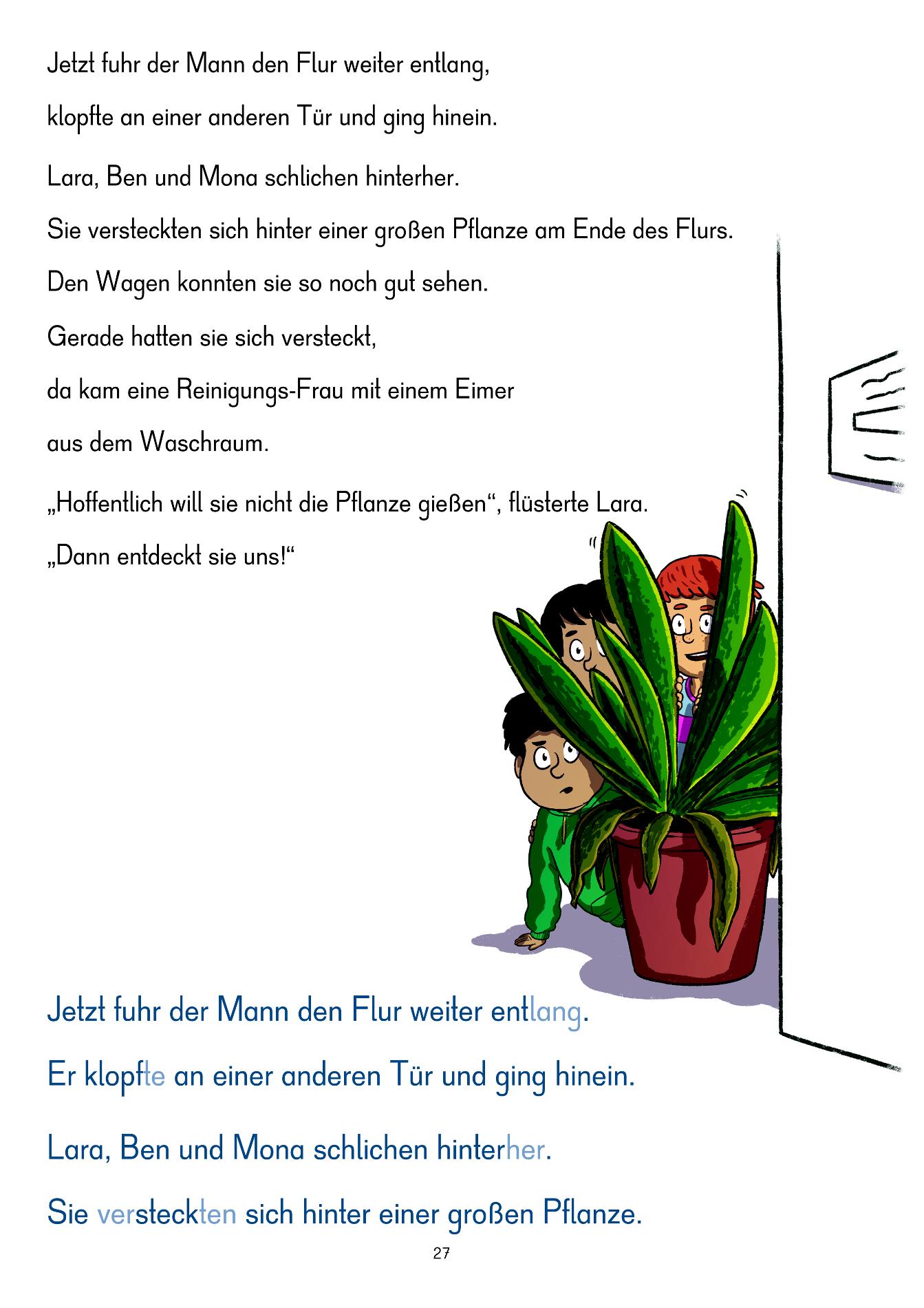 Beispielinhalt (Bild) Wer klaut hier Masken?