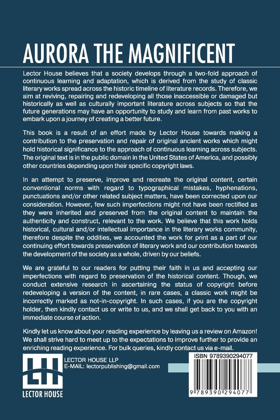 Rückseitencover Aurora The Magnificent