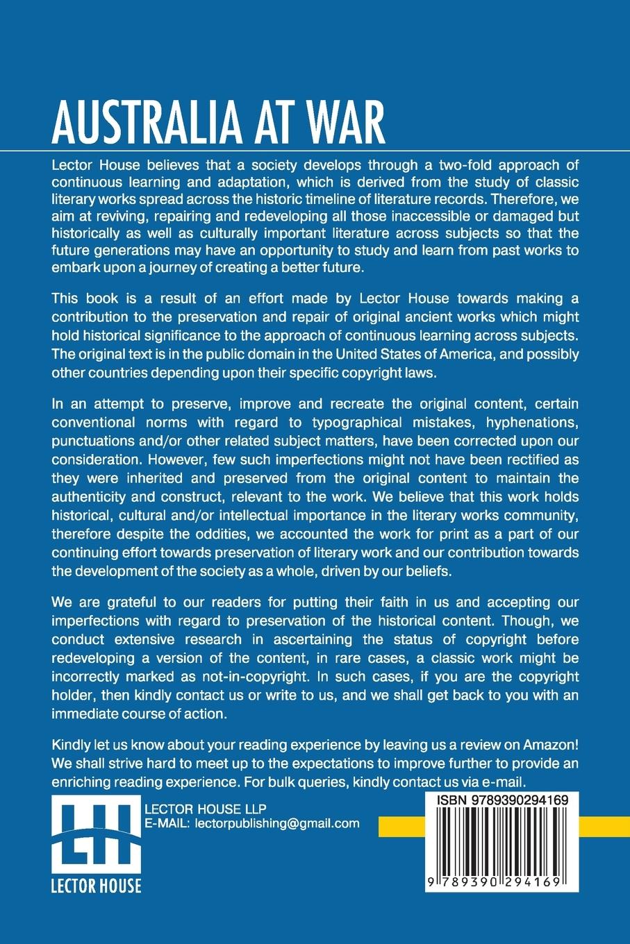 Rückseitencover Australia At War