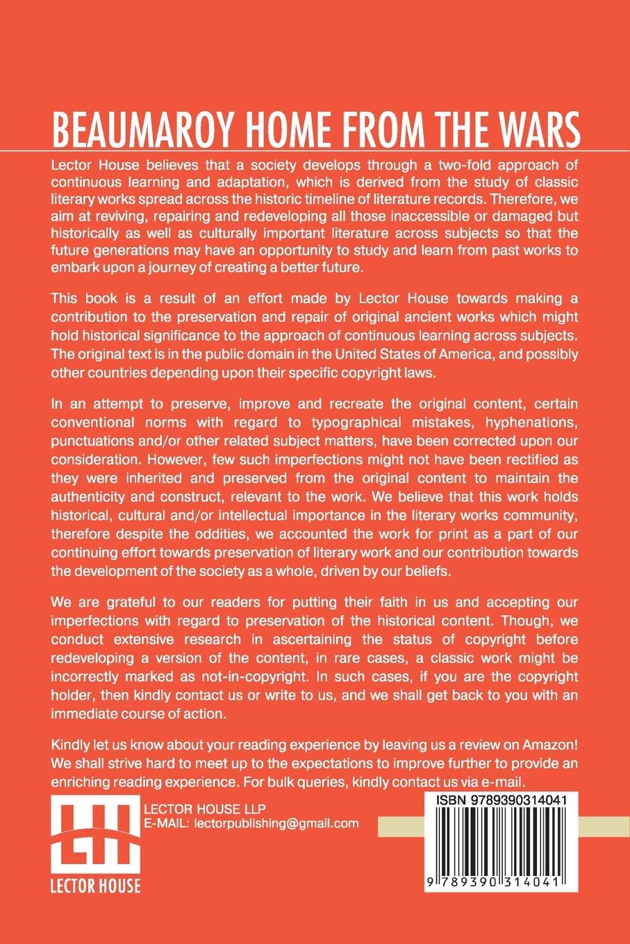 Rückseitencover Beaumaroy Home From The Wars
