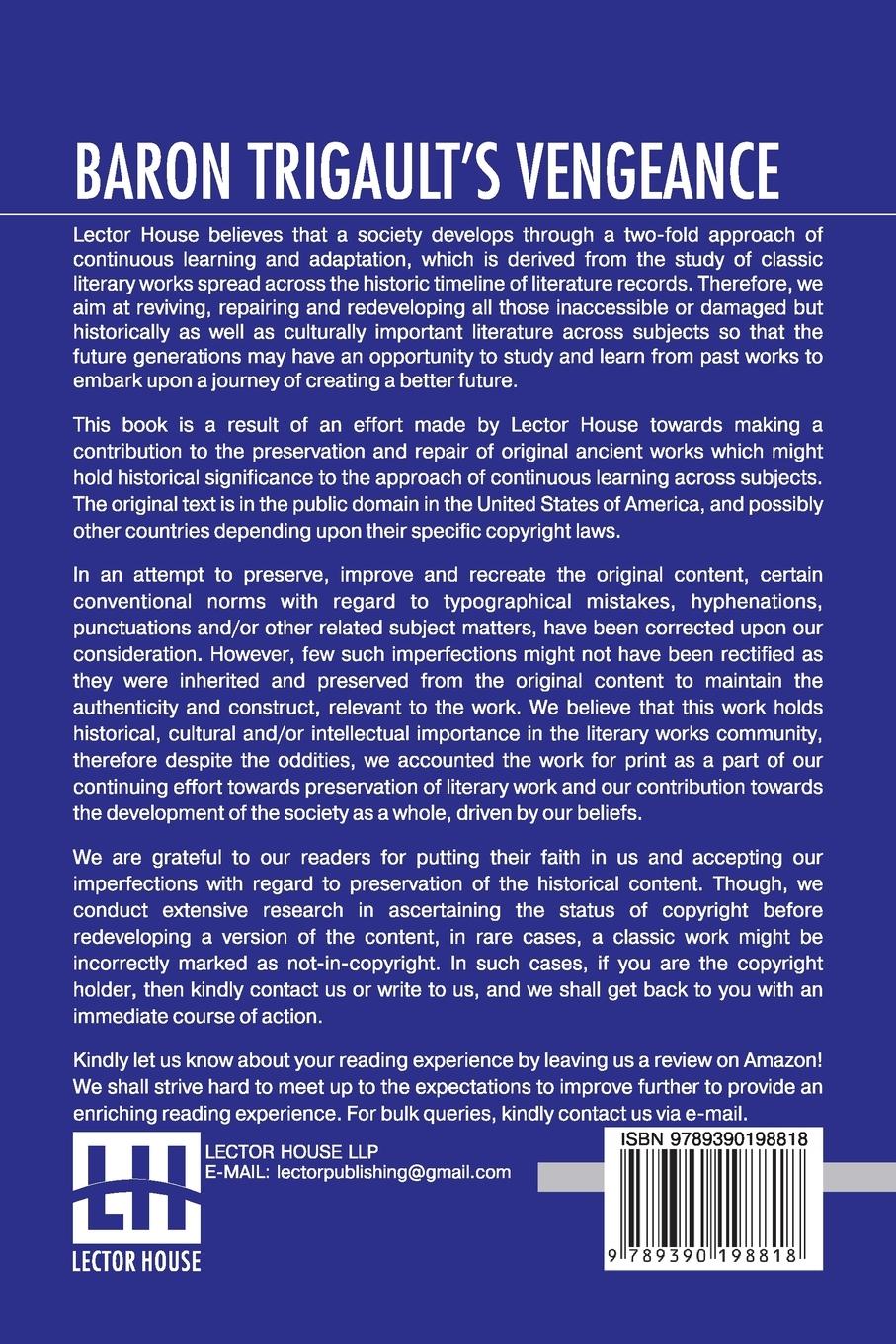 Rückseitencover Baron Trigault's Vengeance