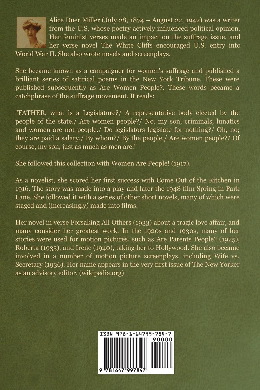 Rückseitencover Come Out of the Kitchen! A Romance