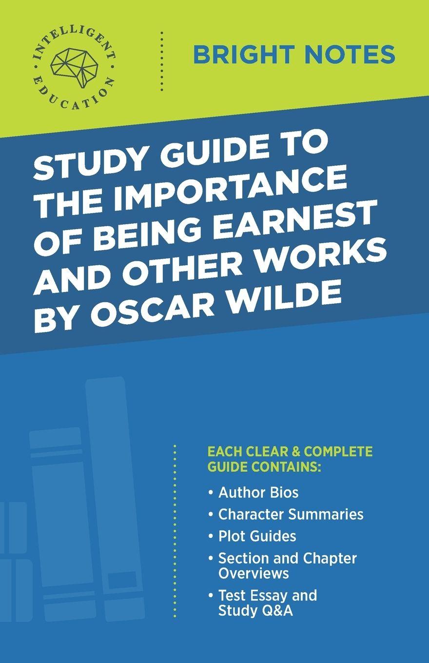 Vorderes Coverbild Study Guide to The Importance of Being Earnest and Other Works by Oscar Wilde