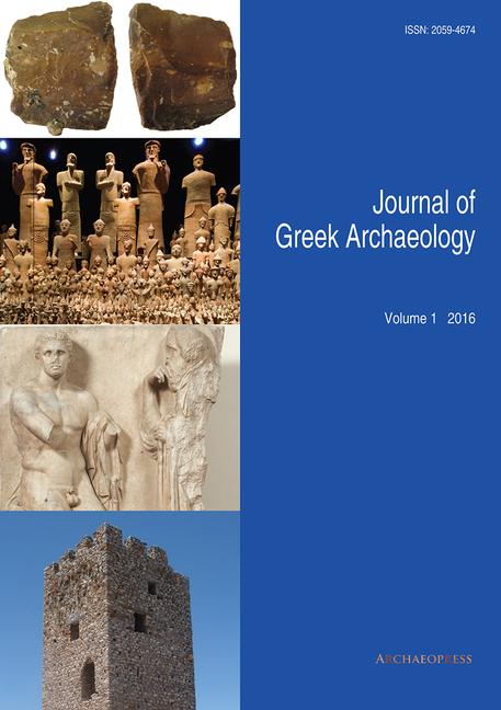Vorderes Coverbild Journal of Greek Archaeology Volume 1 2016