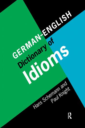 Vorderes Coverbild German/English Dictionary of Idioms